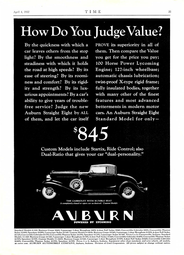 1932 Auburn 10